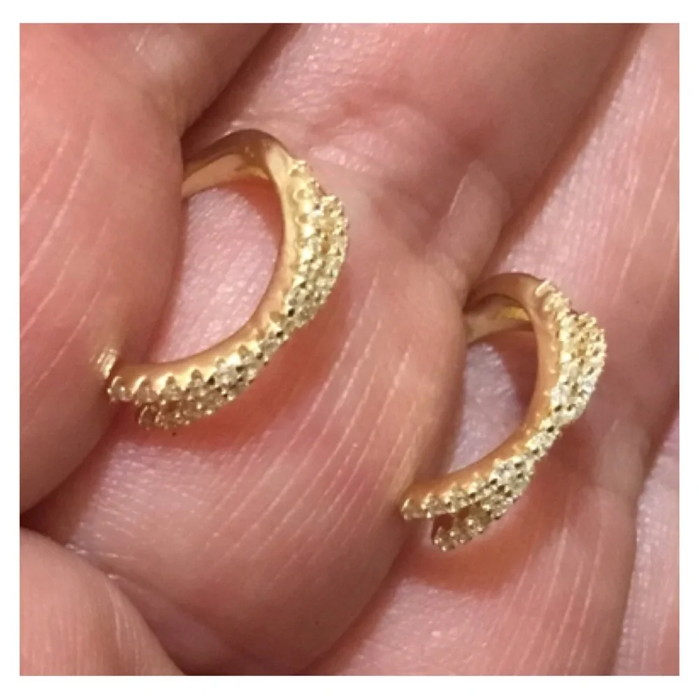 KRFY 14K Sterling Silver Earrings in Box
